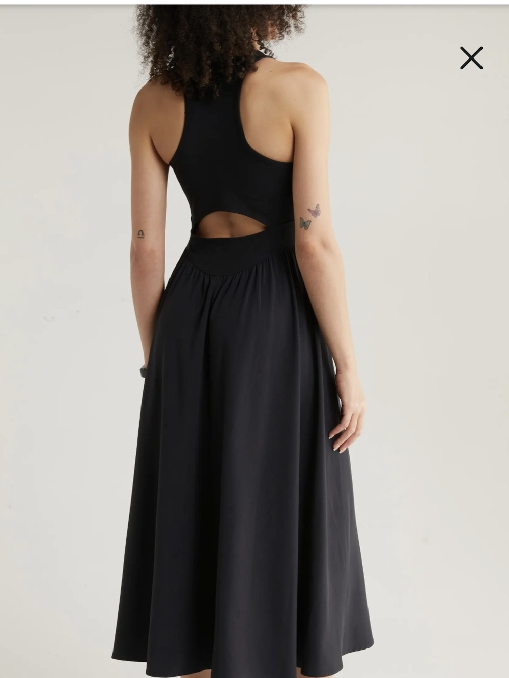 Zella Effortless Cutout Back Hybrid Dress Size L.